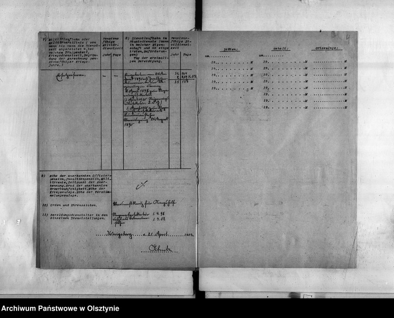 image.from.unit.number "Personal-Akten den Regierungsobersekretär als Büreauvorsteher Franz Schulz"