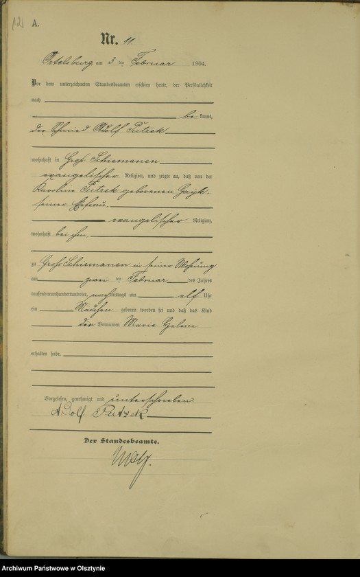 image.from.unit.number "Geburts-Haupt-Register Nr 1 - 71"