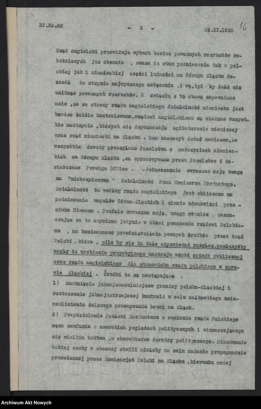 image.from.unit.number "Raporty polityczne Poselstwa Polskiego w Londynie nr 61-66,68, przesłane przez J. Ciechanowskiego"