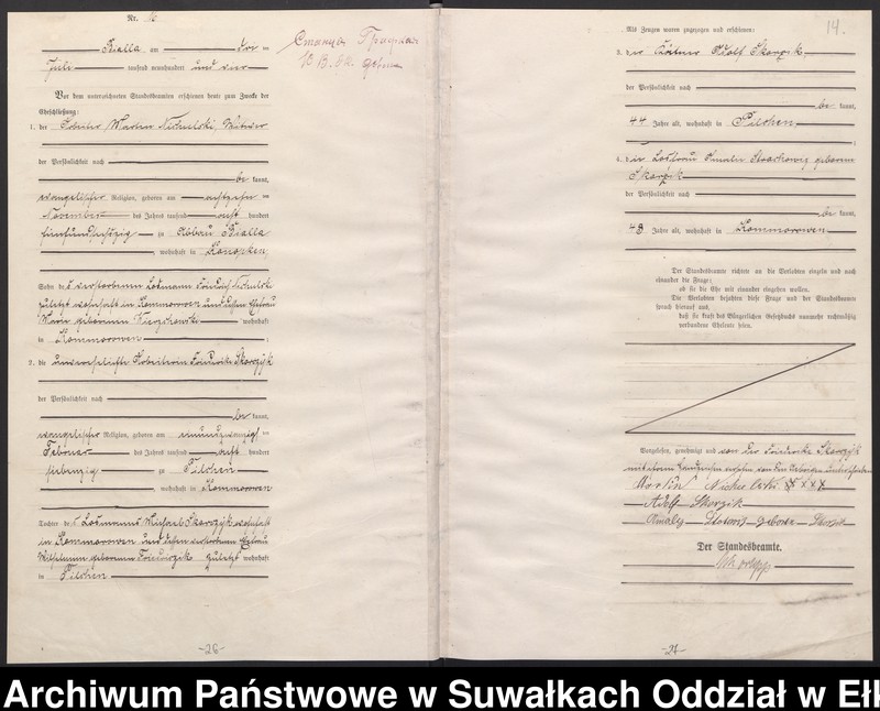 image.from.unit.number "[Heirats-Haupt-Register des Königlichen Preussischen Standes-Amtes Bialla Kreis Johannisburg]"