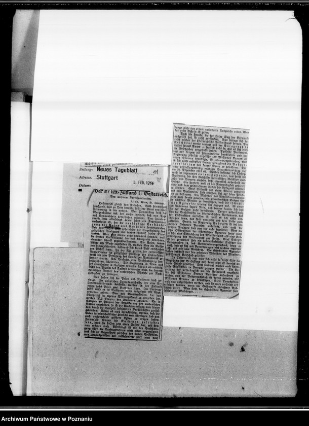 Obraz 20 z jednostki "Sprawy Polskie w zaborach: austriackim i rosyjskim [wycinki z prasy niemieckiej]"