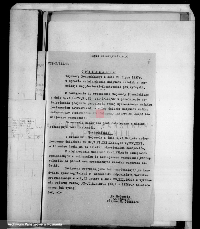 Obraz 10 z jednostki "Tymczasowy rejestr pomiarowy, operat parcelacyjny i szacunkowy majątku Jeziorki Kosztowskie powiatu wyrzyskiego"