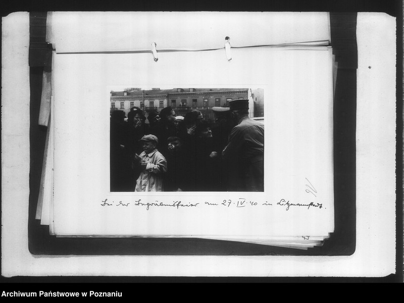 Obraz 20 z jednostki "Zweigstelle Litzmannstadt (Łódź) Aufnahmen"