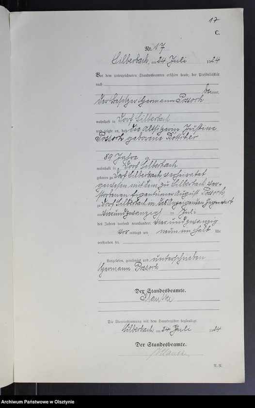image.from.unit.number "Sterbe-Neben-Register Nr 1 - 28"