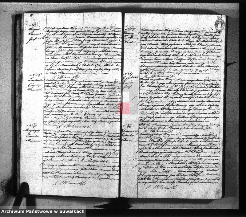 image.from.unit.number "Duplikat parafij wiżayńskiey z roku 1832"