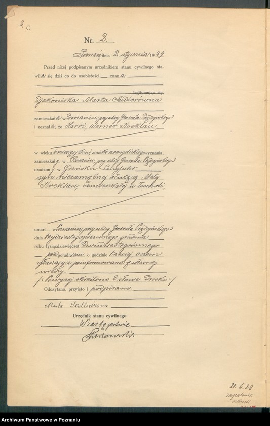 Obraz 4 z jednostki "Księga miejscowa zgonów tom I [Rejestr główny zgonów]"