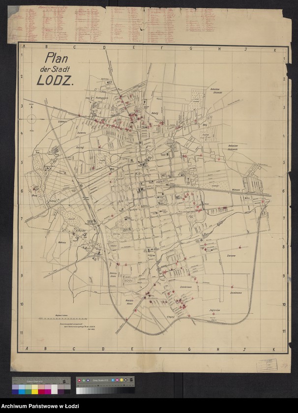 Obraz 1 z jednostki "Plan der Stadt Lodz"