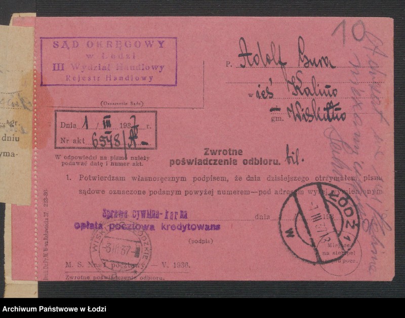 Obraz 12 z jednostki "Adolf Guza- sprzedaż towarów łokciowych"