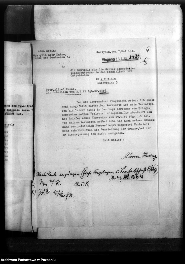 Obraz 10 z jednostki "Vermisste Alfred Kranz - Warschau (Warszawa)"