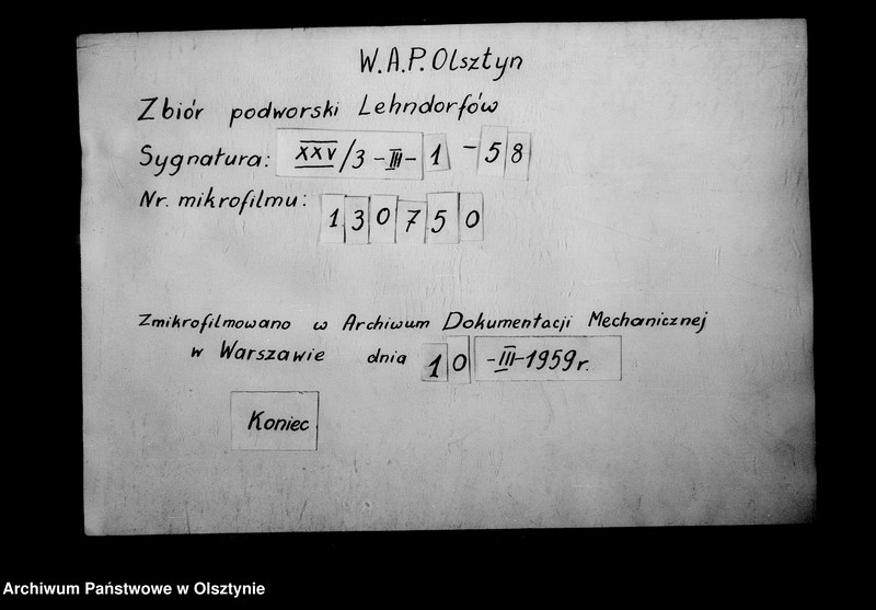 image.from.unit.number "Ausgabe Berechnung für die Wirtschafts- Einrichtung des Gen. Gf. v. Lehndorff geführt von v. Felden"