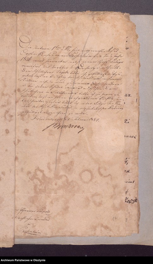 image.from.unit.number "Beläge zur Passenheimschen Schul-Cassen-Rechnung"