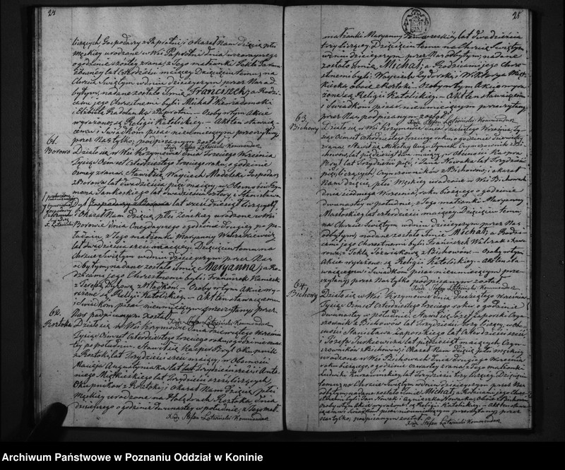 Obraz 15 z jednostki "Akta urodzenia, małżeństwa i zgonu"