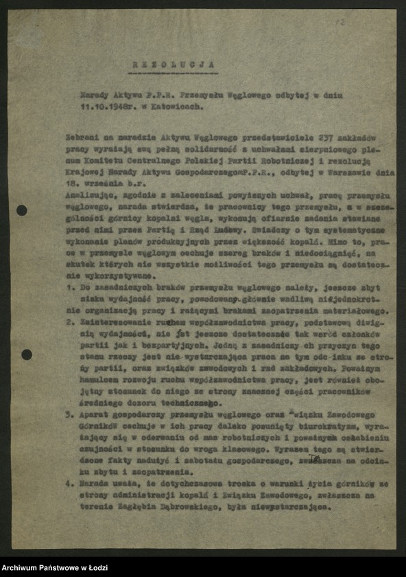 Obraz 13 z jednostki "Rezolucje z krajowych narad aktywu"