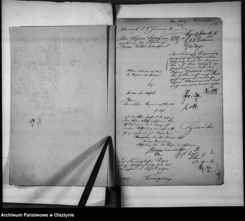 image.from.unit.number "Disciplinar-Untersuchung gegen den Lehrer Schley [Johann Gottlieb] zu Bommelsvitte Kreis memel"