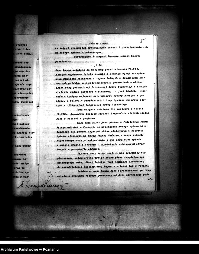 Obraz 9 z jednostki "Majątek Rożnowo powiatu obornickiego nabycie nieruchomości w trybie w trybie art. 8 ustawy o wykonaniu reformy rolnej"