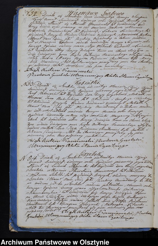 image.from.unit.number "Duplikat Aktów Urodzenia, Zaślubień, Zejścia z Parafii Grzebskiej z Roku 1867"