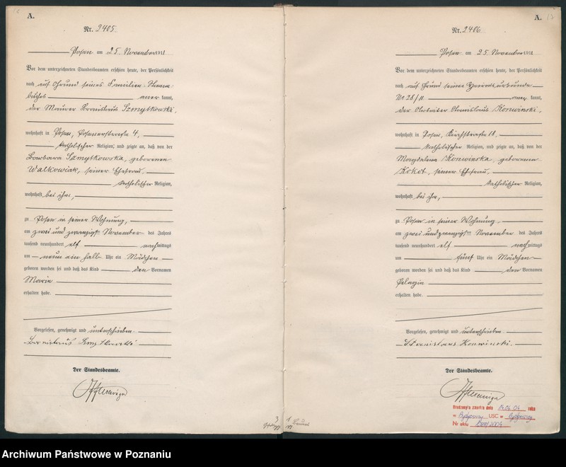 Obraz 12 z jednostki "Księga miejscowa urodzeń tom VI [Rejestr główny urodzeń]"