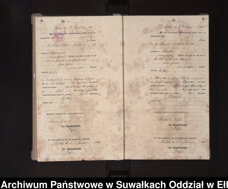 image.from.unit.number "Geburts-Neben-Register des Königlichen Preussischen Standes-Amtes Orlen Kreis Loetzen"