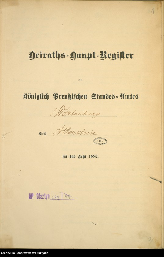 image.from.unit.number "Heiraths-Haupt-Register Nr 1 - 36"