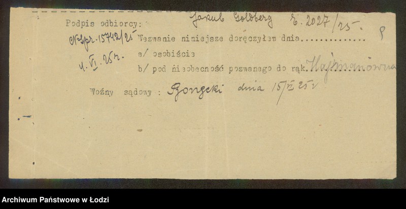 Obraz 11 z jednostki "Goldberg i Heiman- farbiarnia"