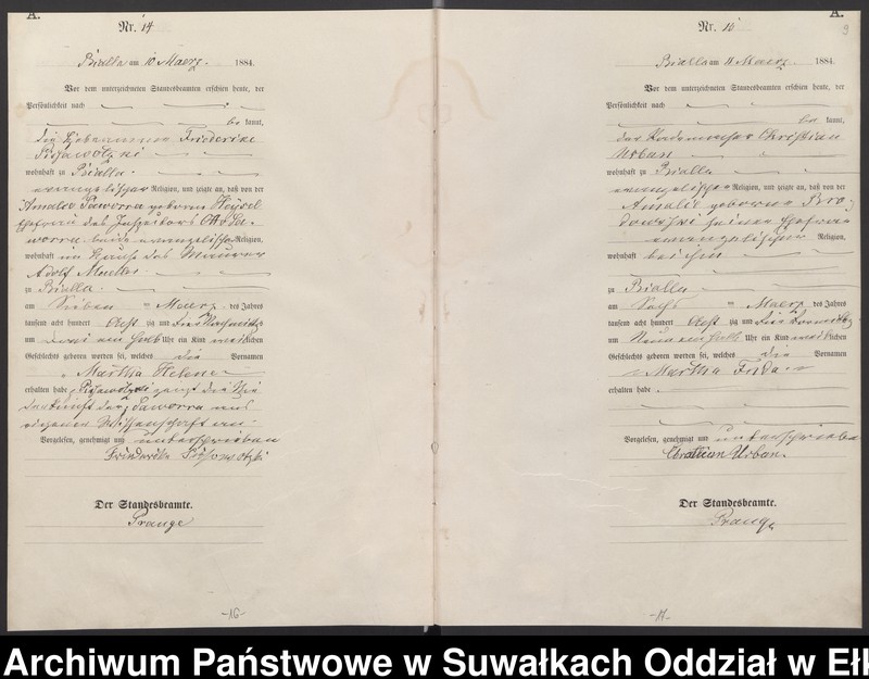 image.from.unit.number "Geburts-Haupt-Register des Königlichen Preussischen Standes-Amtes Bialla Kreis Johannisburg"