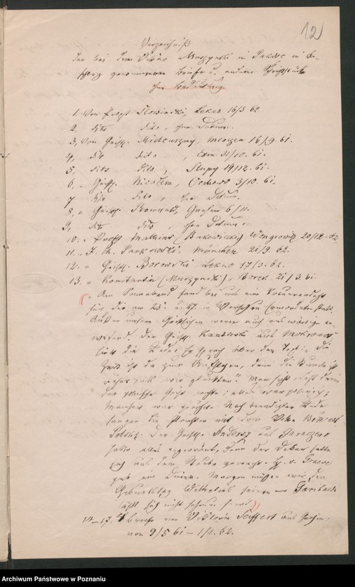 Obraz 16 z jednostki "A. betr. Thomas Muszyński, Vikar in Pakosch"