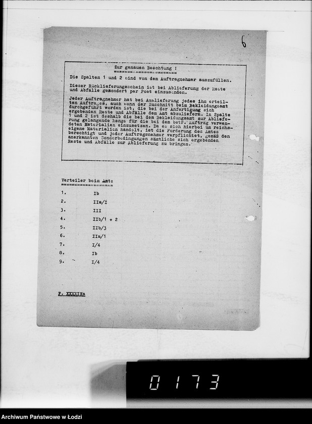 Obraz 10 z jednostki "5234 Kriegsauftrag SS-12884/42 Winter 1.158 St.Fusssäcke H.B.A.Berlin"