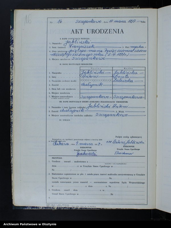 image.from.unit.number "Księga urodzeń Nr 1 - 68,1 - 80,1 - 76,1 - 79 i 1 - 77 /bez 1880,81 i 83/ /przepisana w języku polskim z oryginału niemieckiego w dniach 9.03.21.03.1957/"