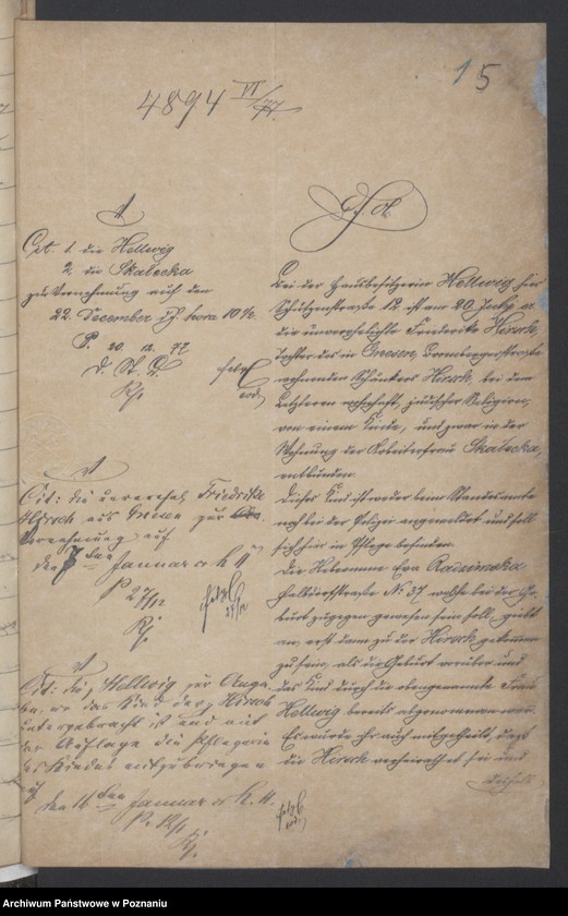 Obraz 7 z jednostki "Nachträgliche Eintragungen der Geburten und Berichtigungen der Geburtsregister"