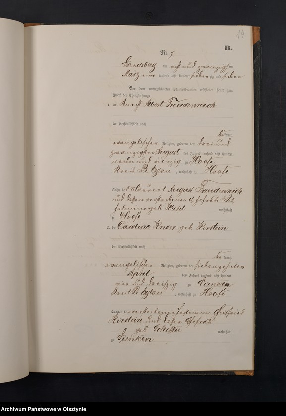 image.from.unit.number "Heiraths-Neben-Register Nr 1 - 28"