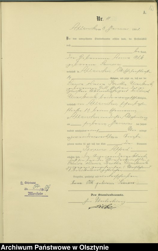 image.from.unit.number "Geburts-Haupt-Register Tom I,Nr 1 - 396"
