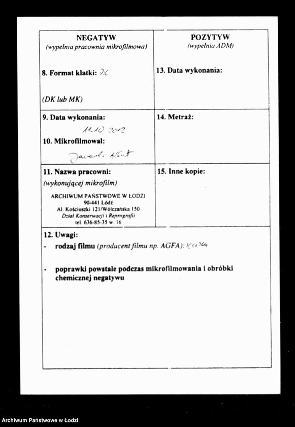 Obraz 3 z jednostki "Akta tyczące się pokątnych doradców"