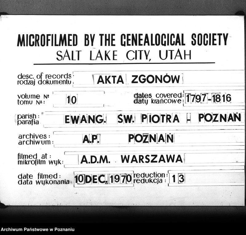 Obraz 1 z jednostki "Kirchenbuch Verstorbenen"