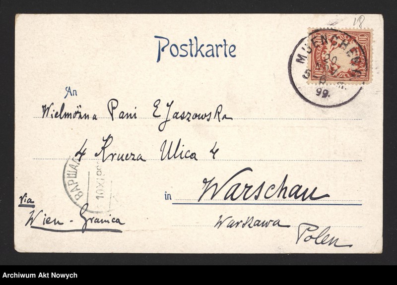 image.from.unit.number "Górski Wacław do Jaszowskiej Emilii; L.109"