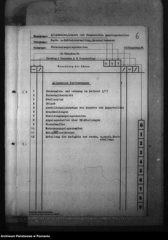 Obraz 10 z jednostki "Aktenplan (Haushalts-, Kassen- und Rechnungswesen)"