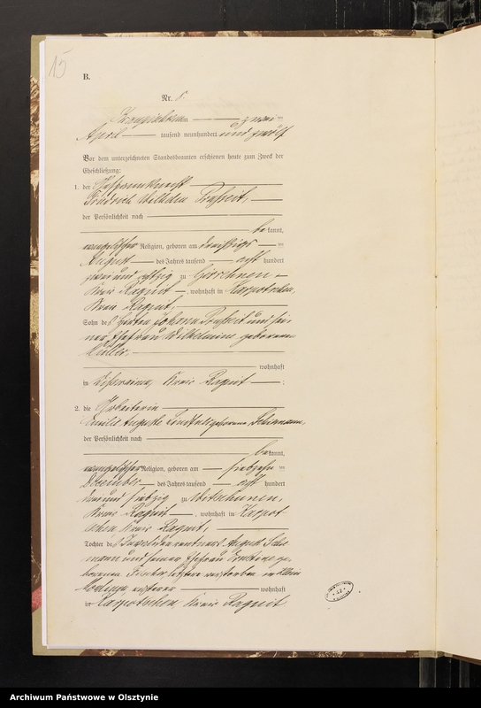 image.from.unit.number "Heiraths-Register/Haupt-Register/Nr 1 - 53"