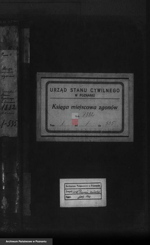 Obraz 1 z jednostki "Księga zgonów t. I"