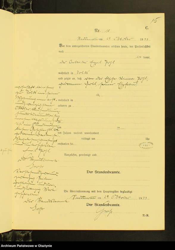 image.from.unit.number "Sterbe-Neben-Register Nr 1 - 17 [ Księga zgonów - wtóropis ]"