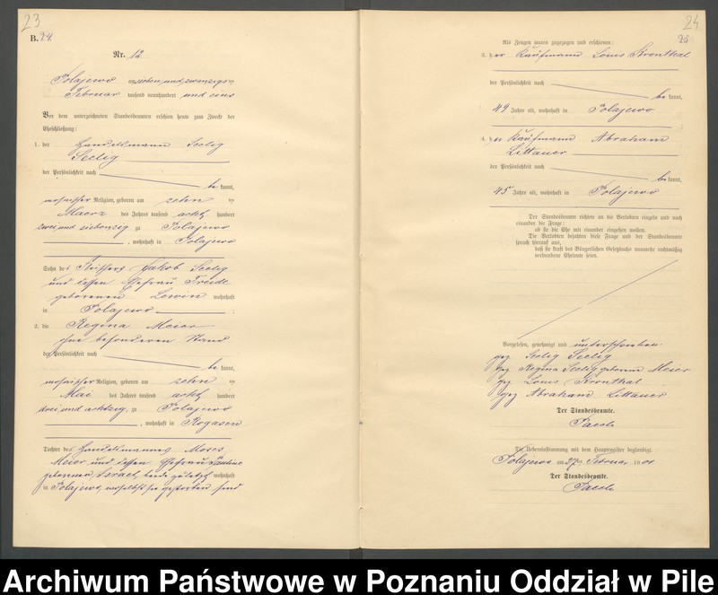 Obraz 15 z jednostki "Księga małżeństw"