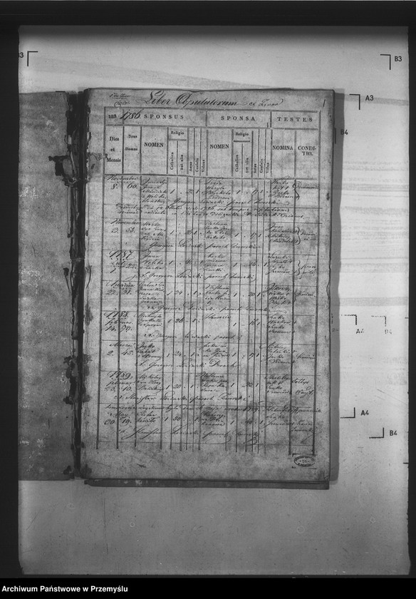 Obraz 4 z jednostki "[Kopie ksiąg metrykalnych parafii Zwór z filią Wola Błażowa (dekanat Podbuż)]"