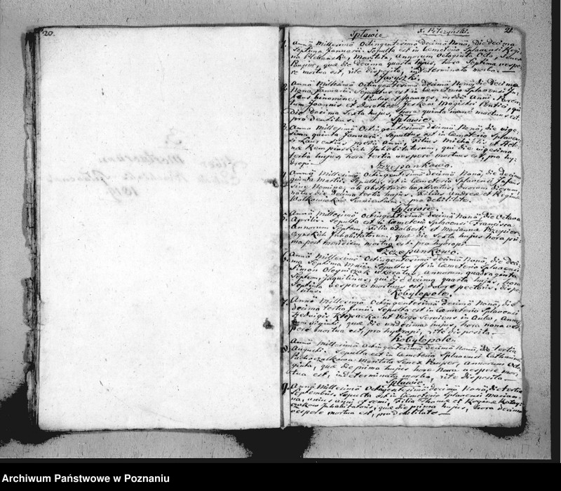 Obraz 13 z jednostki "Liber baptisatorum, copulatorum, mortuorum"