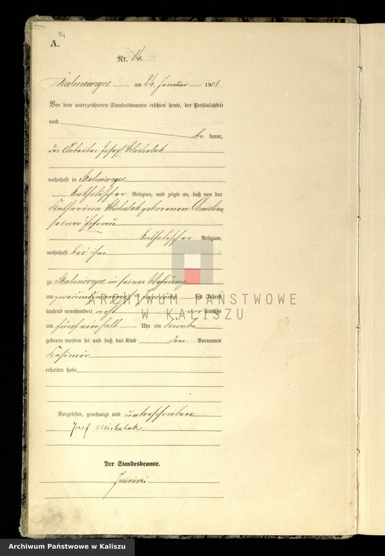 Obraz 17 z jednostki "[Księga urodzeń]"
