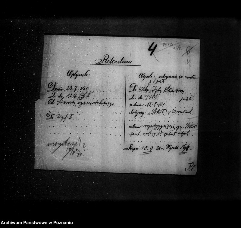 Obraz 8 z jednostki "/Rejestracja i inne sprawy związków i stowarzyszeń - korespondencja/"