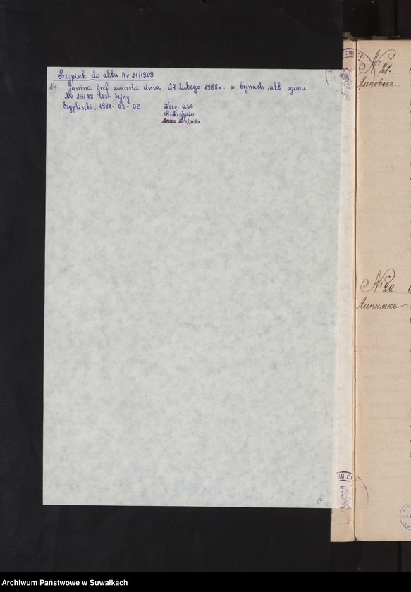 image.from.unit.number "Dublikat o rodivšichsja, brakosočetavšichsja i umieršich Kaletnikskago prichoda za 1909 god"