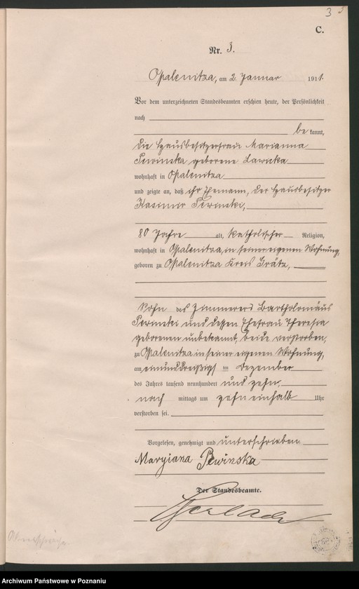 Obraz 6 z jednostki "Sterbe-Haupt-Register"