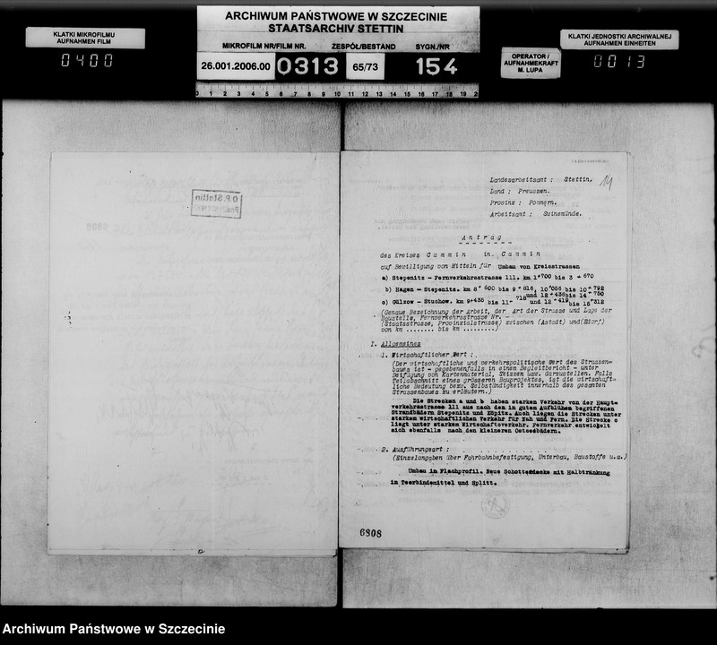 Obraz 14 z jednostki "Arbeitsbeschaffungsprogramm - Strassenausbau, vol. I spec."