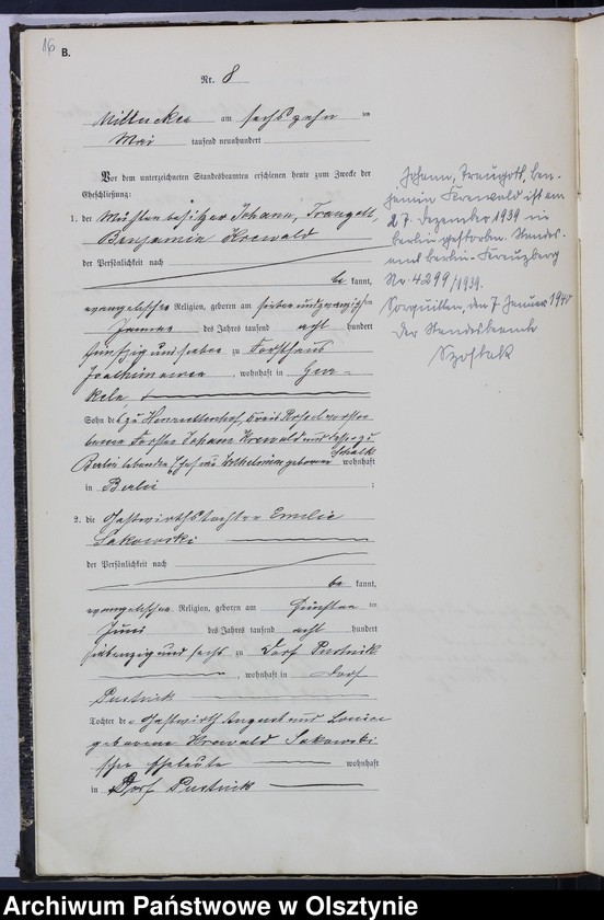 image.from.unit.number "Heiraths-Haupt-Register Nr 1 - 33"