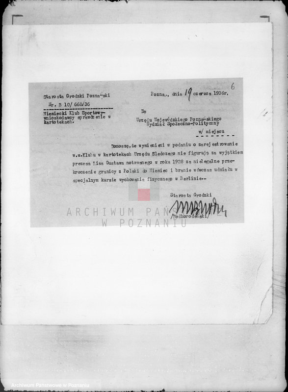 Obraz 10 z jednostki "/Niemiecki Klub Sportowy w Poznaniu/"