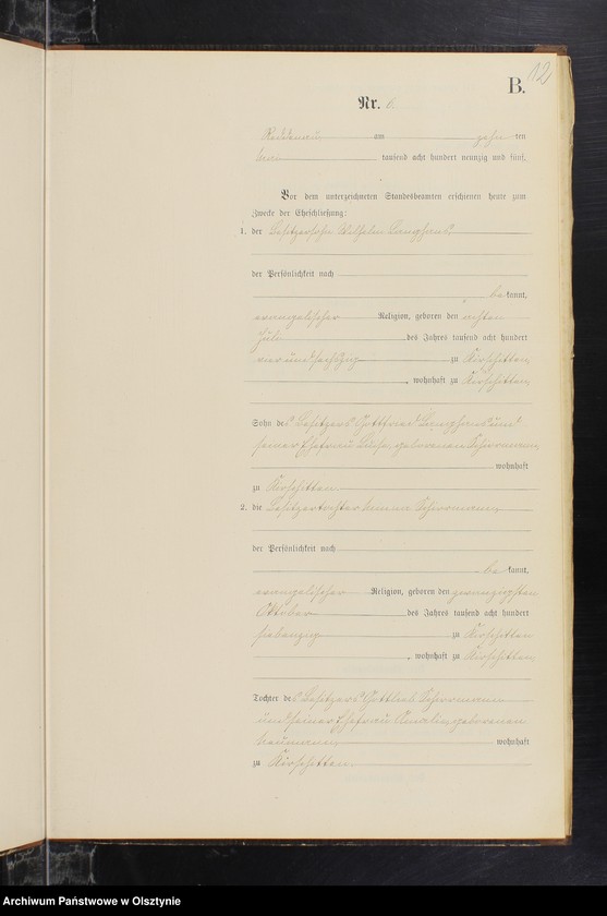 Obraz 14 z jednostki "Heiraths-Neben-Register Nr 1 - 17"