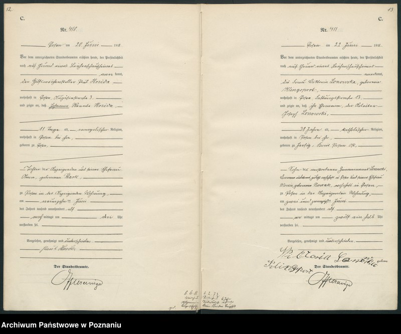 Obraz 9 z jednostki "Księga miejscowa zgonów tom II [Rejestr główny zgonów]"